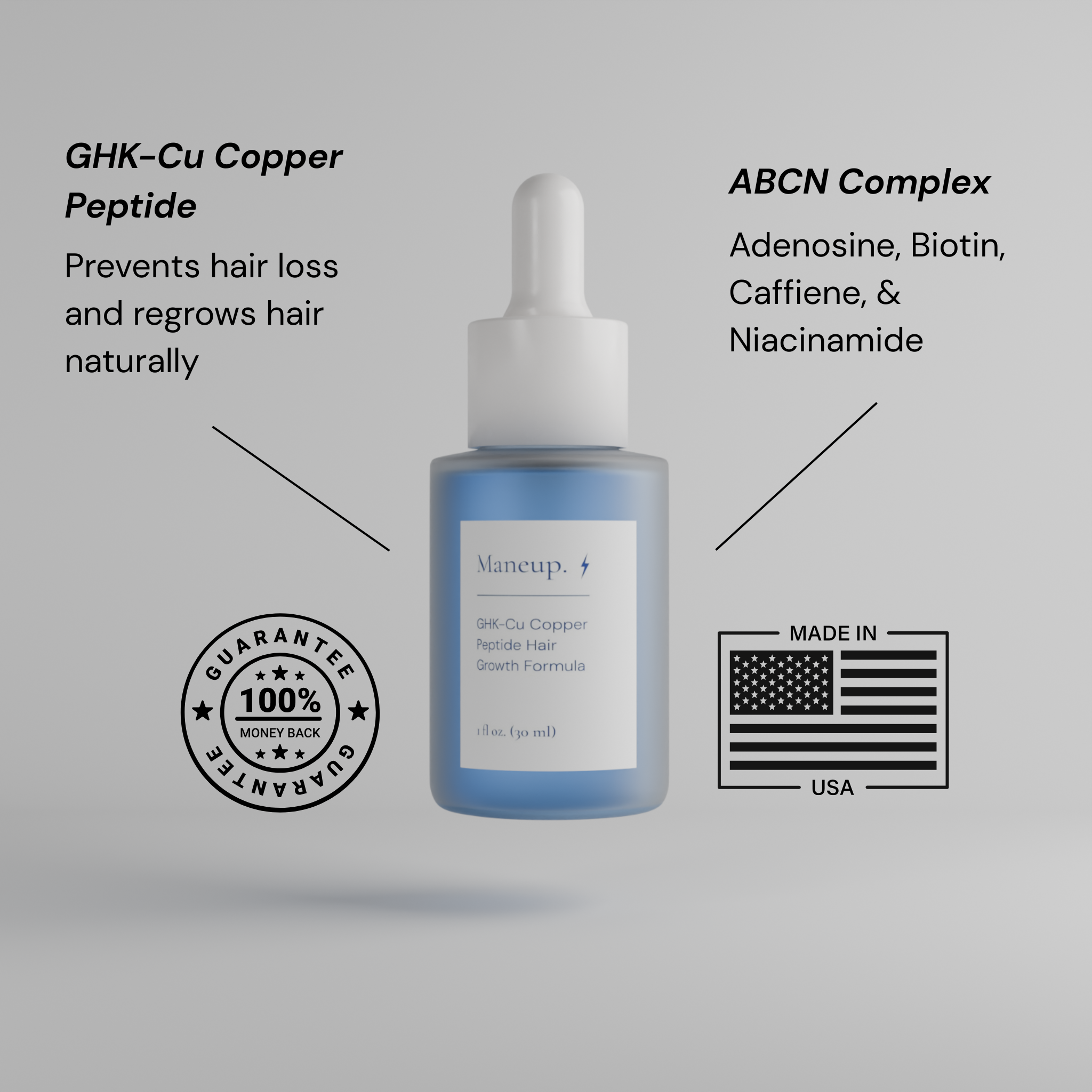 Peptide Powered Hair Regrowth Serum